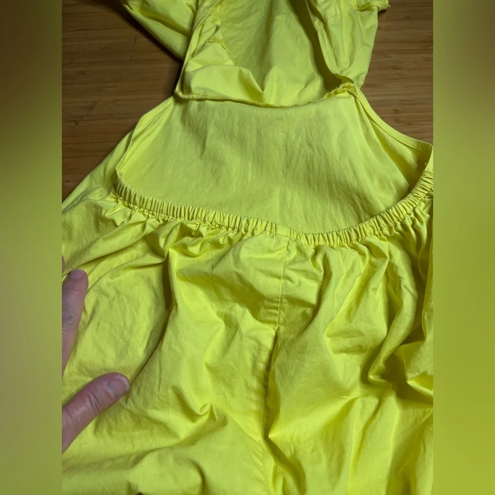 Marissa Webb- Yellow Cutout Midi Dress. Size 8 - Picture 8 of 10